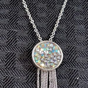 Freedom necklace silver tone